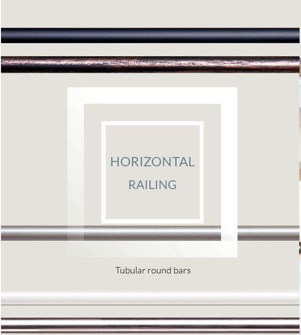 Iron Balusters Stair Bars Horizontal Railing