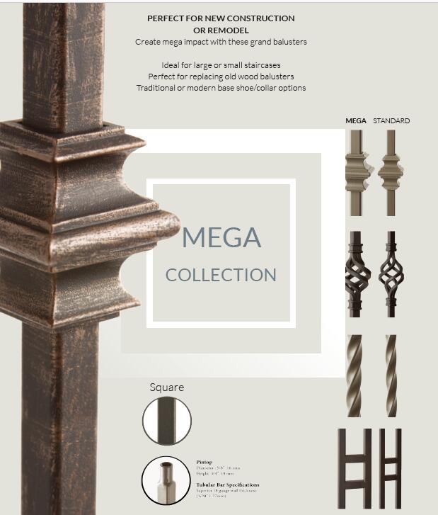 Iron Balusters for Stairs - Mega Collection