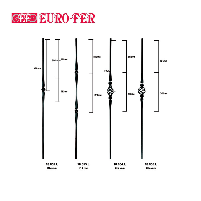 Iron Stair Balusters - Knuckles Collection