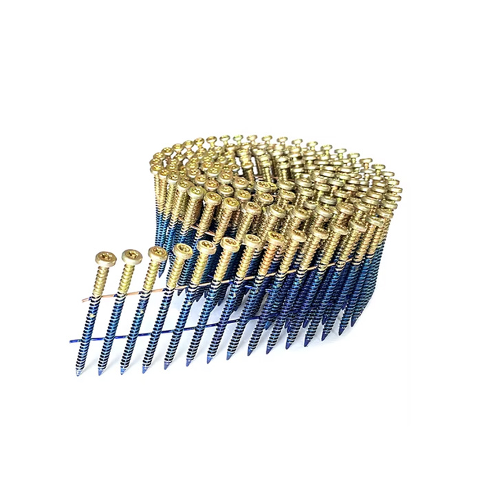 Galvanized Coil Screw Nails for High-Speed Driving