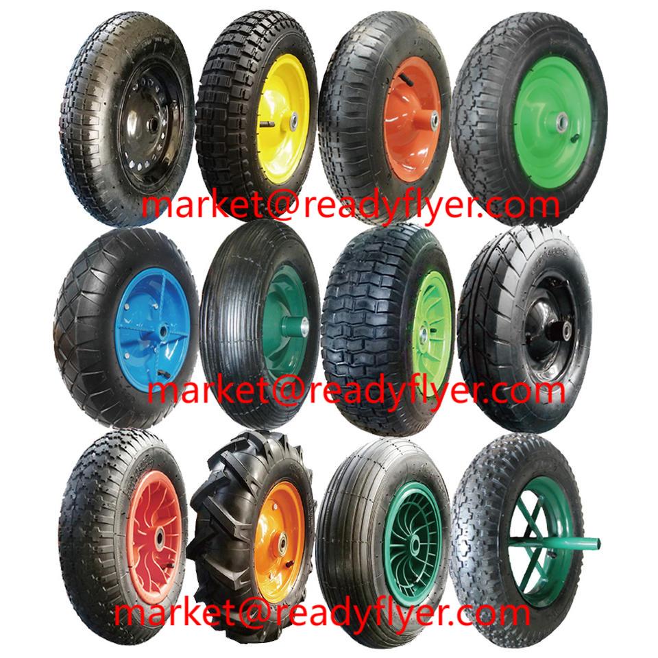 Various Rubber, PU, Solid, and Pneumatic Wheels