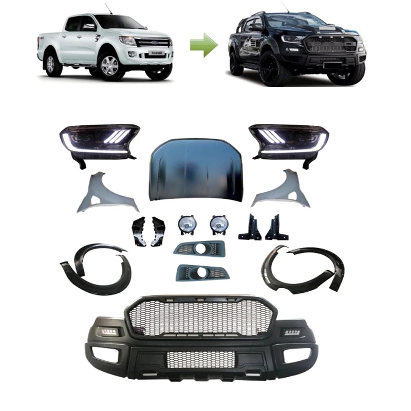Car Body Kit Spare Parts for Ford Ranger to Raptor