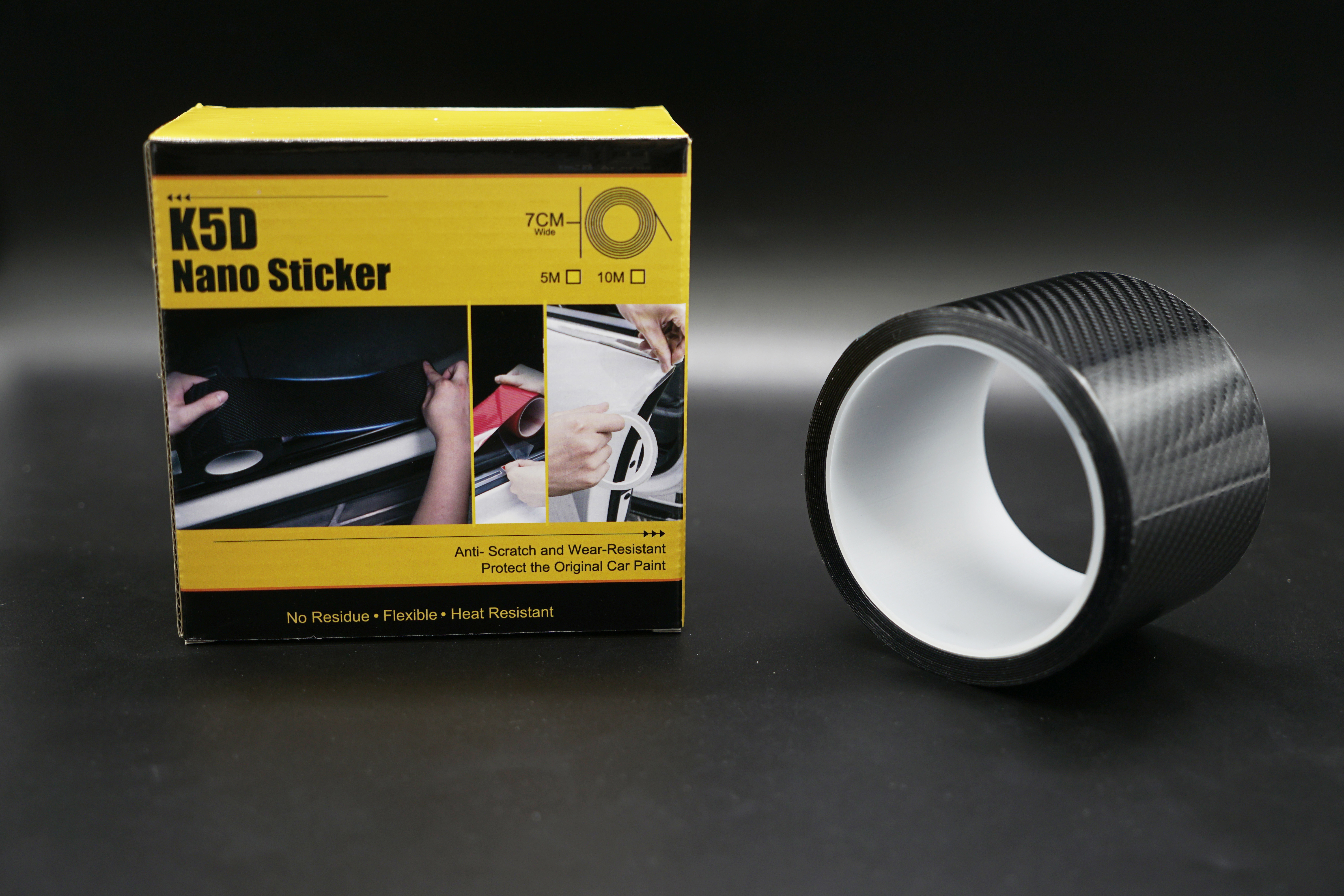 5D Carbon Fiber Vinyl Wrap Car Foil Stickers