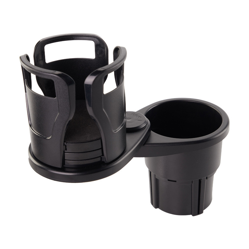 Adjustable Car Dual Cup Holder with Organizer for Phone and Sunglasses