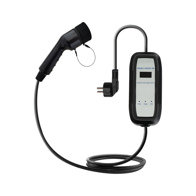 Portable EV Charger with EU/US Schuko Plug and Delay Charging