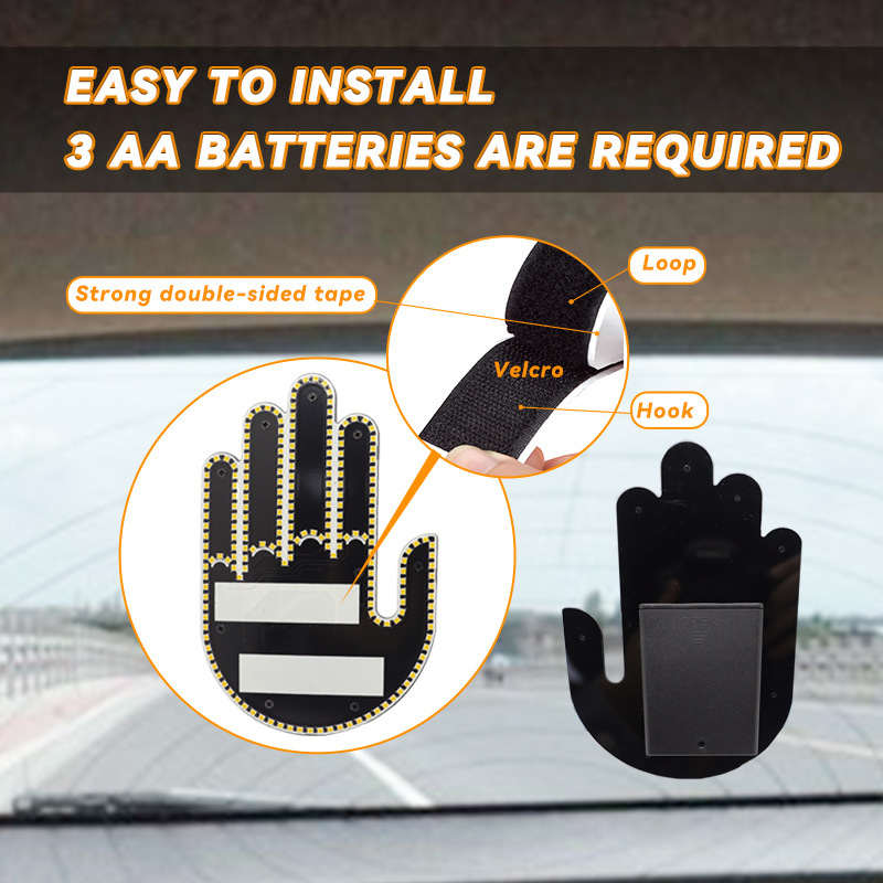LED Hand Gesture Light for Car Rear Window