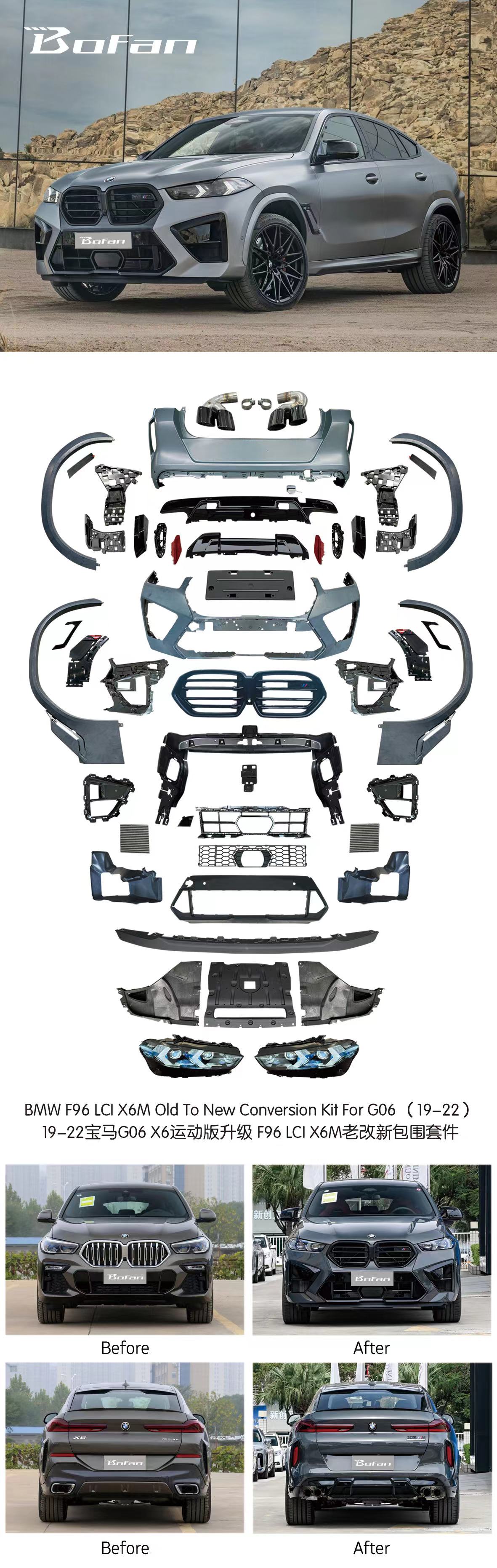 F96 LCI X6M Conversion Kit for G06 2019-2022