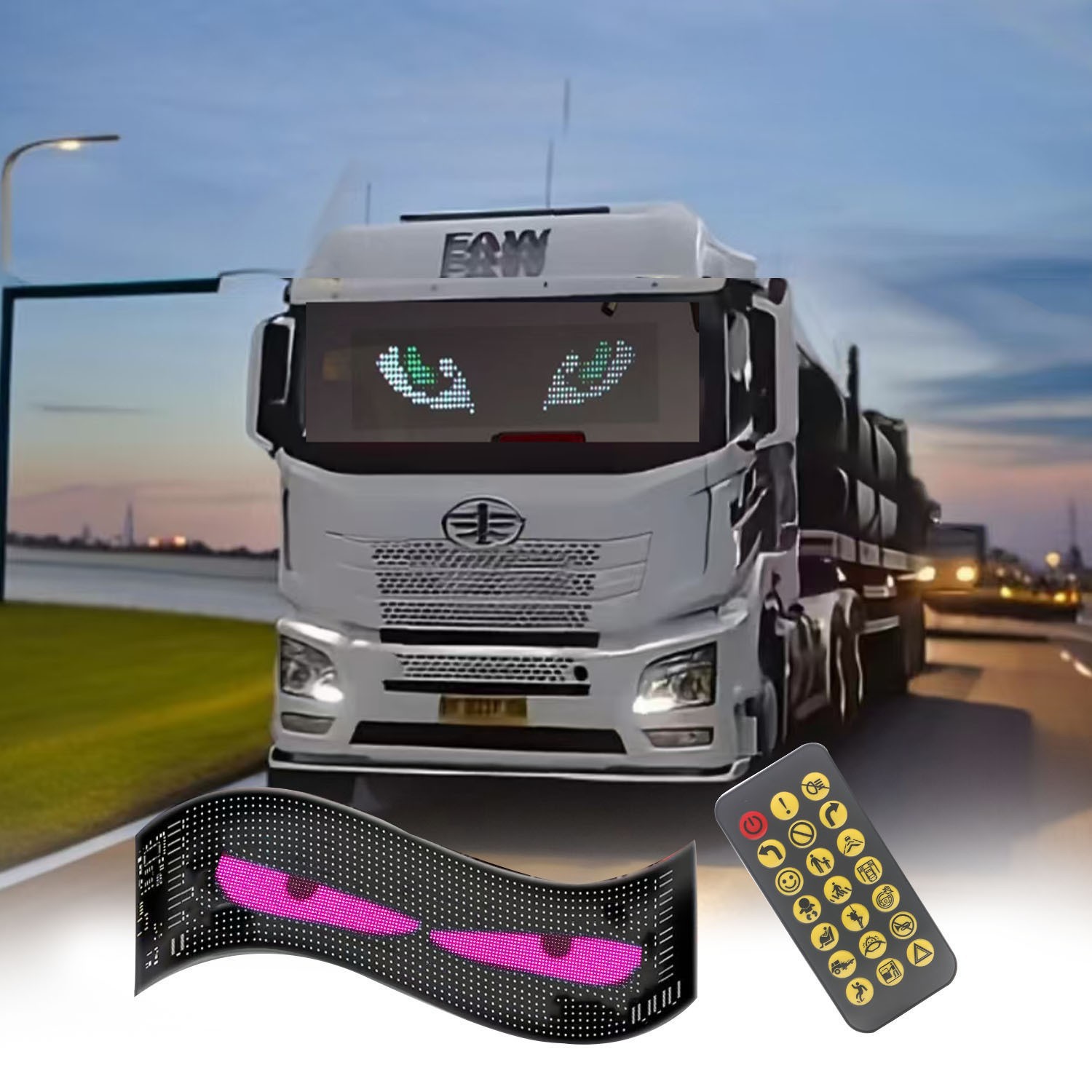 Programmable LED Matrix Panel Flexible Screen Display Sign