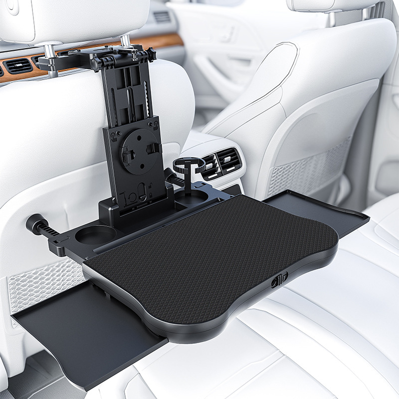Multi-function Car Backseat Organizer with 360° Rotary Phone Holder and Drink Holder