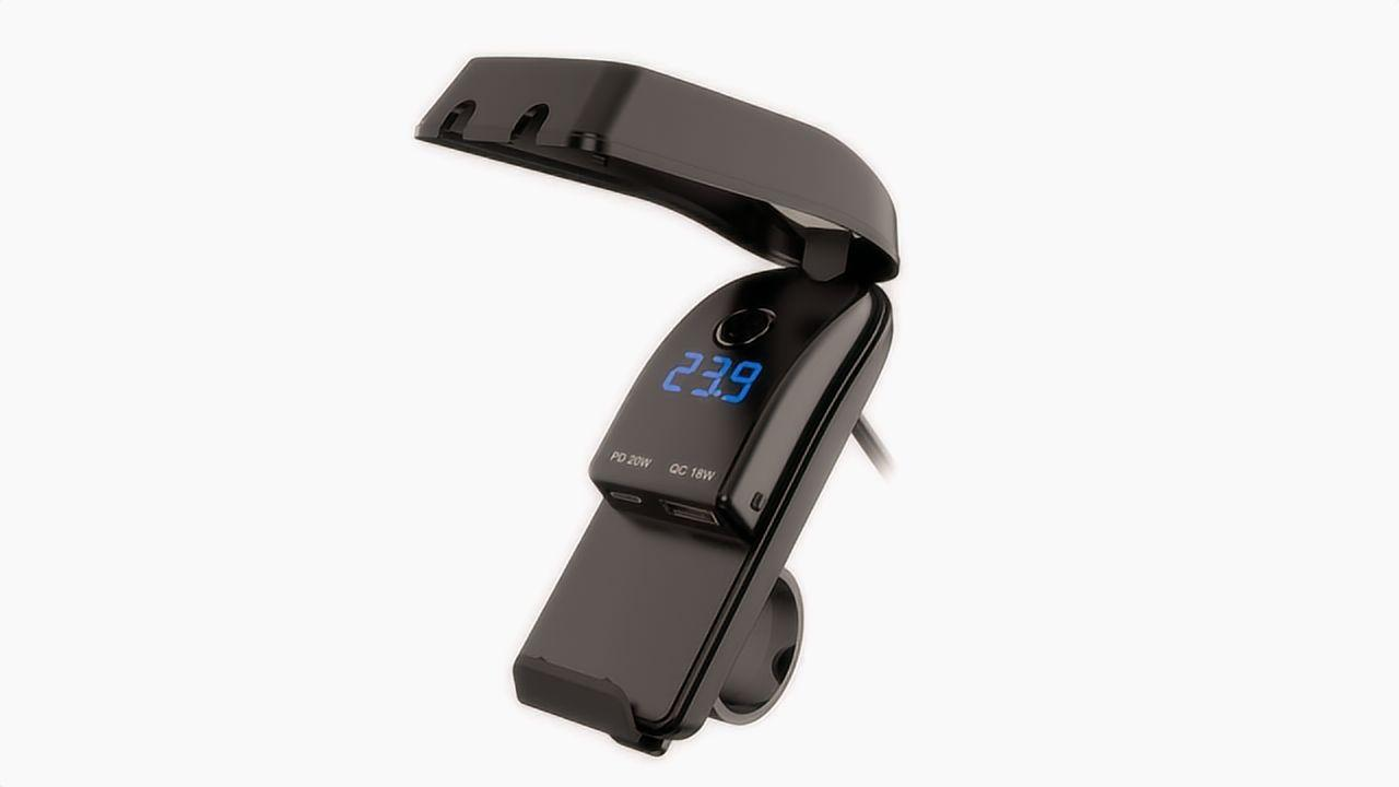 Motorcycle Phone Charger with QC3.0 and Type-C