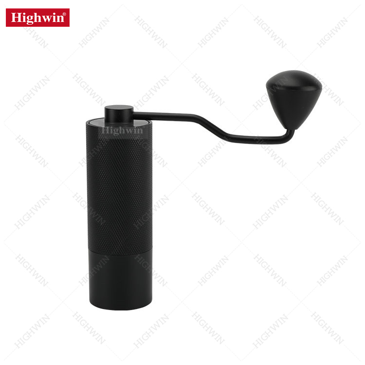 CNC Steel Manual Coffee Grinder with Stainless Steel Conical Burr