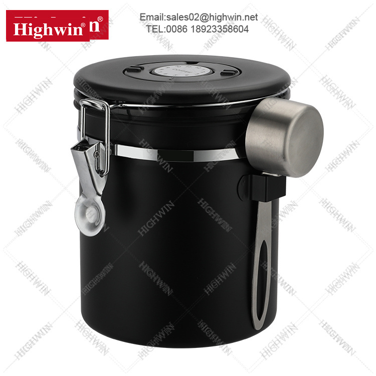 Stainless Steel Coffee Container with Date Tracker