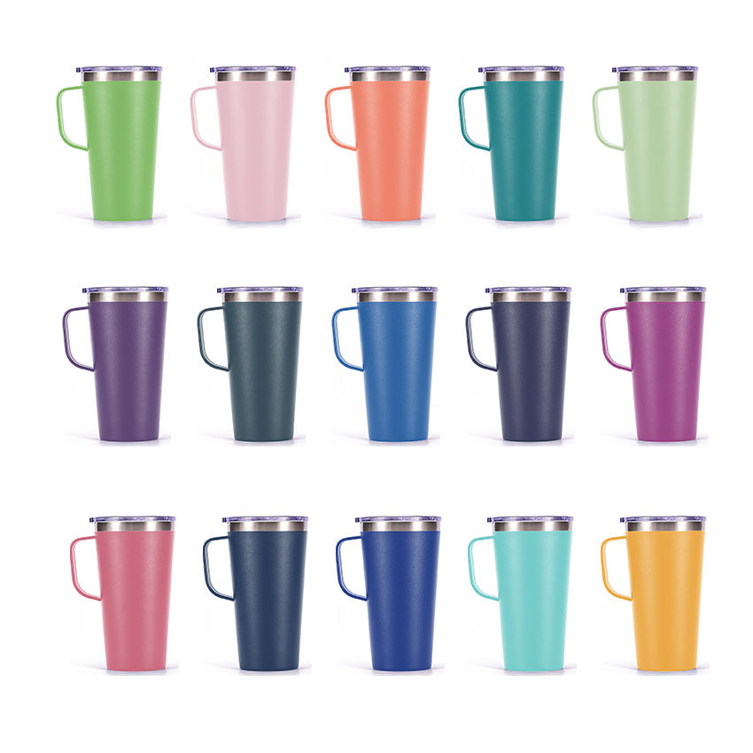 Stainless Steel Insulated Beer Mug with Handle