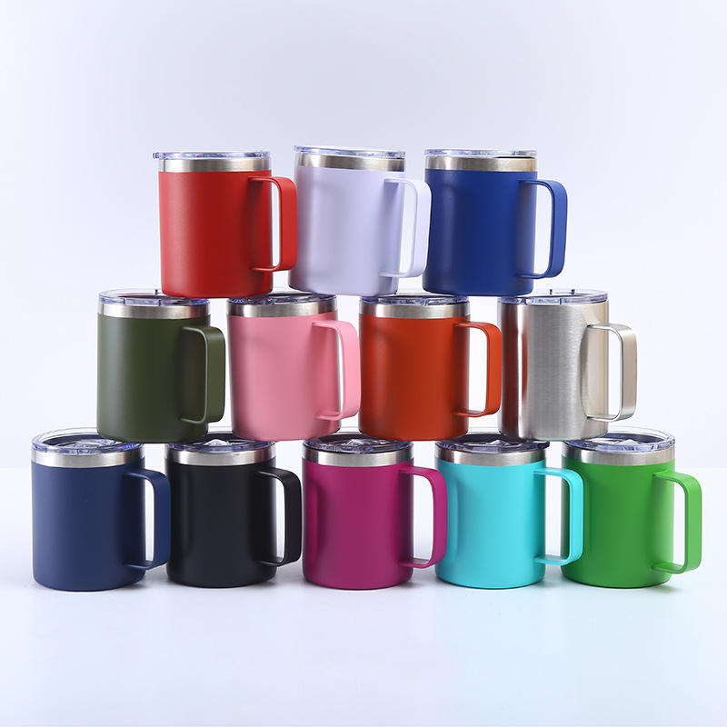 Double Wall Vacuum Insulated Stainless Steel Tumbler Cup with Lid