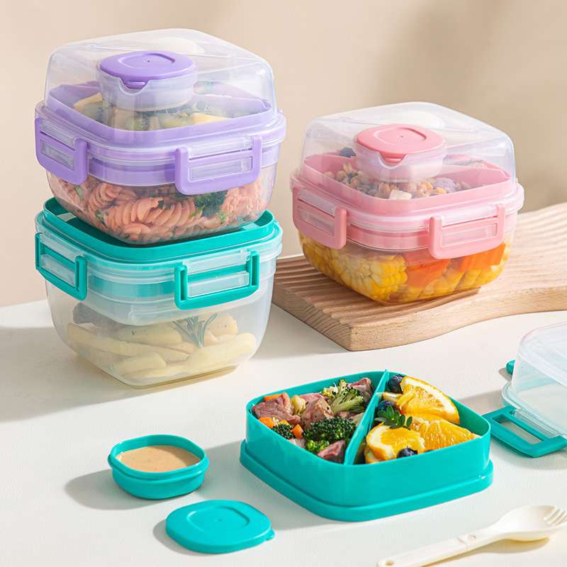Double-layer large capacity lunch box, Instagram-style picnic bento box