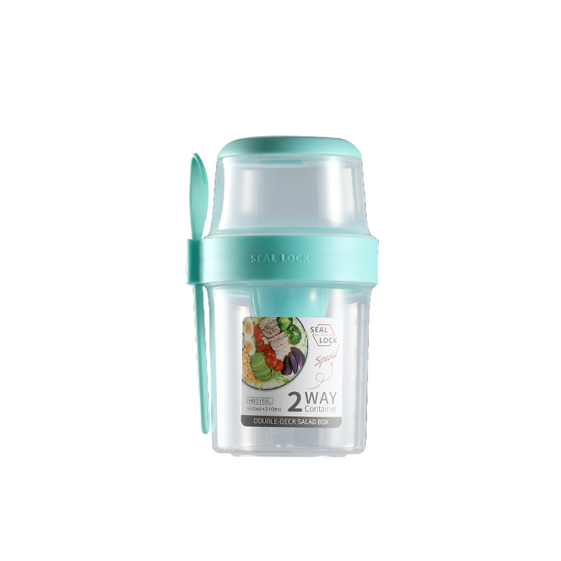 Outdoor Fat-Burning Salad Cup with Spoon