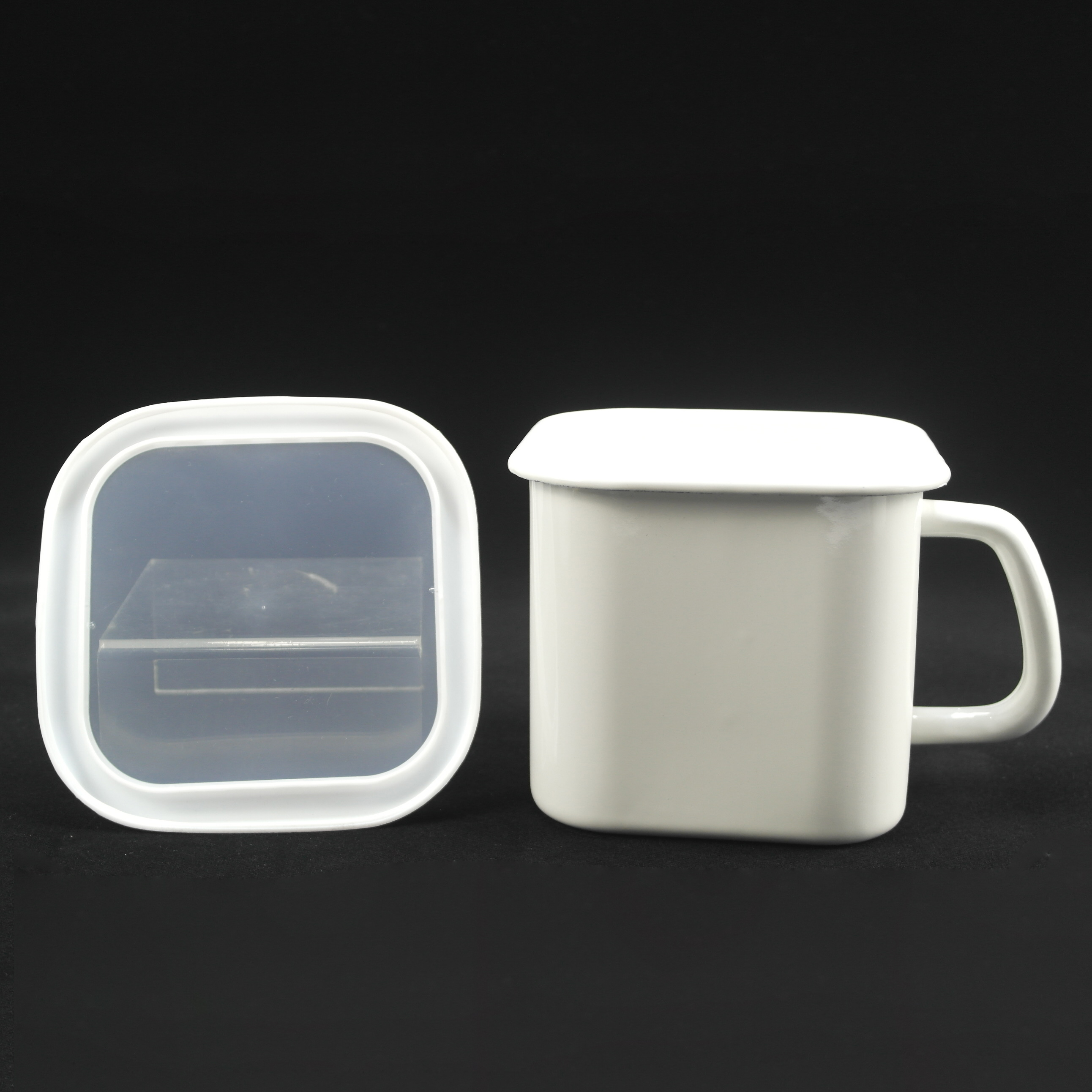 Wholesale Custom 12cm Blank Vintage Enamel Camping Mug