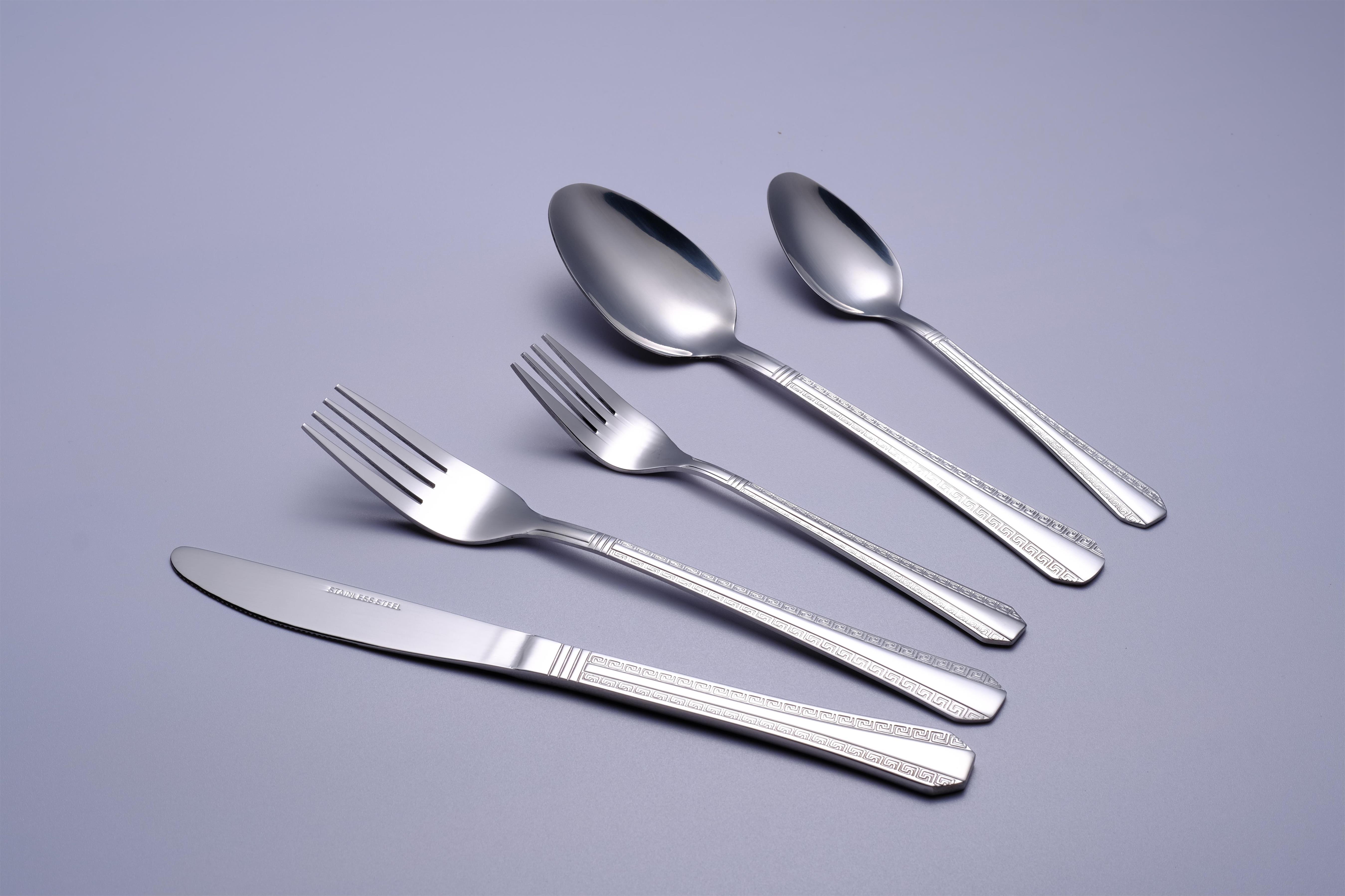 Stainless Steel Tea Spoon and Dessert Fork