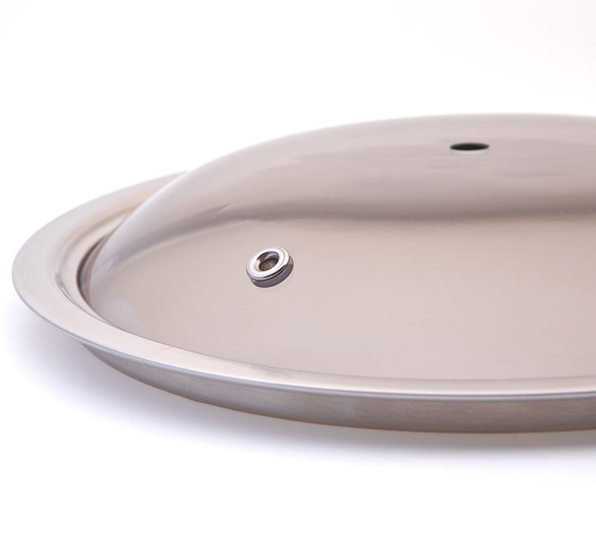 F Type High Dome Glass Cookware Lid with Brown Color