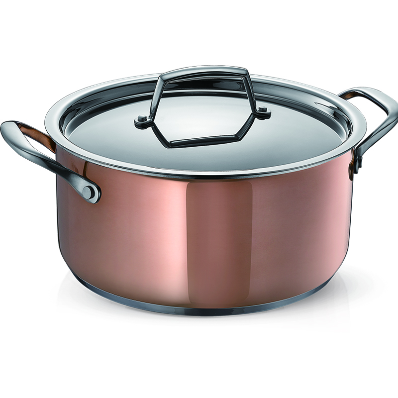 ASD 24cm 3-Layer Copper Stainless Steel Casserole