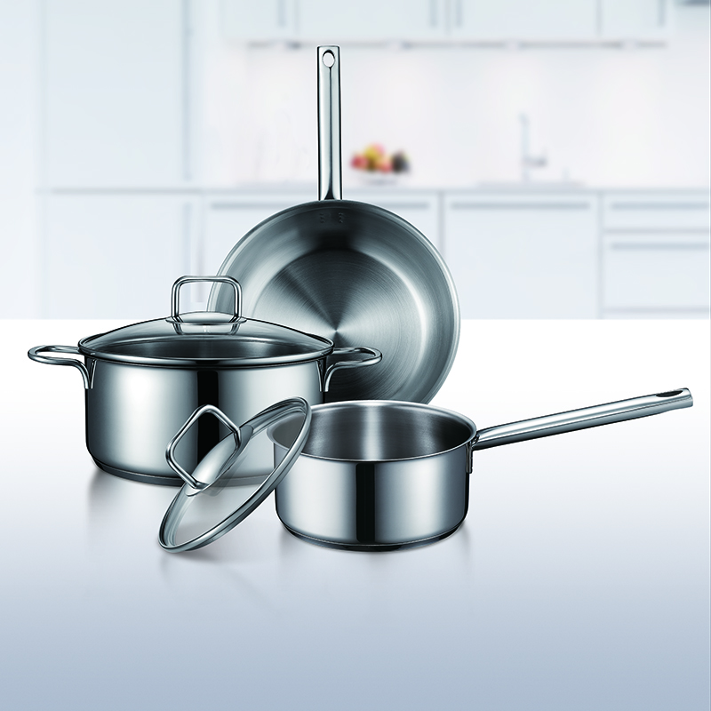 Simple Stainless Steel Cookware Set