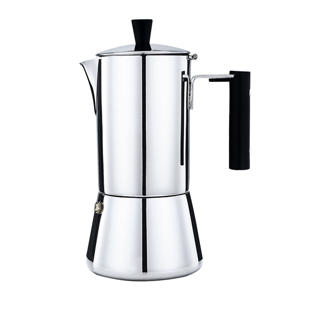 Stainless Steel Stovetop Espresso Maker Moka Pot for All Stoves