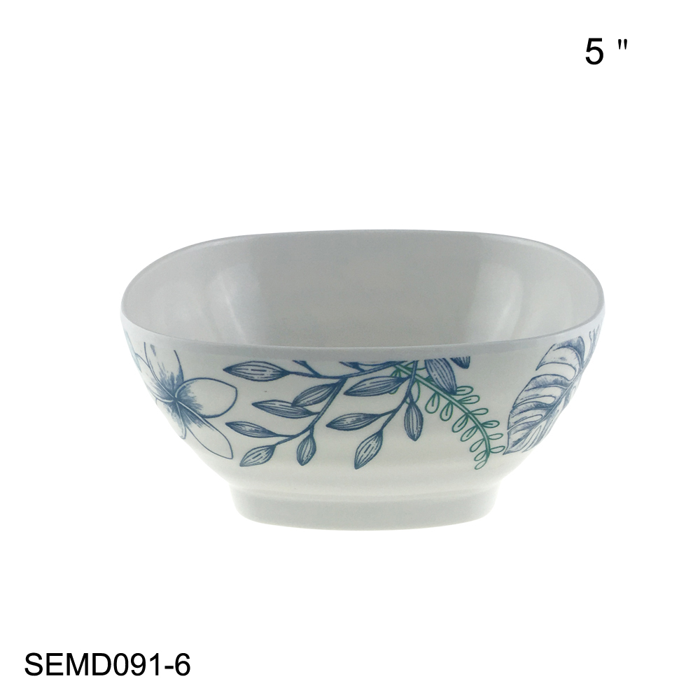 28-Piece Butterfly Pattern Melamine Tableware Set