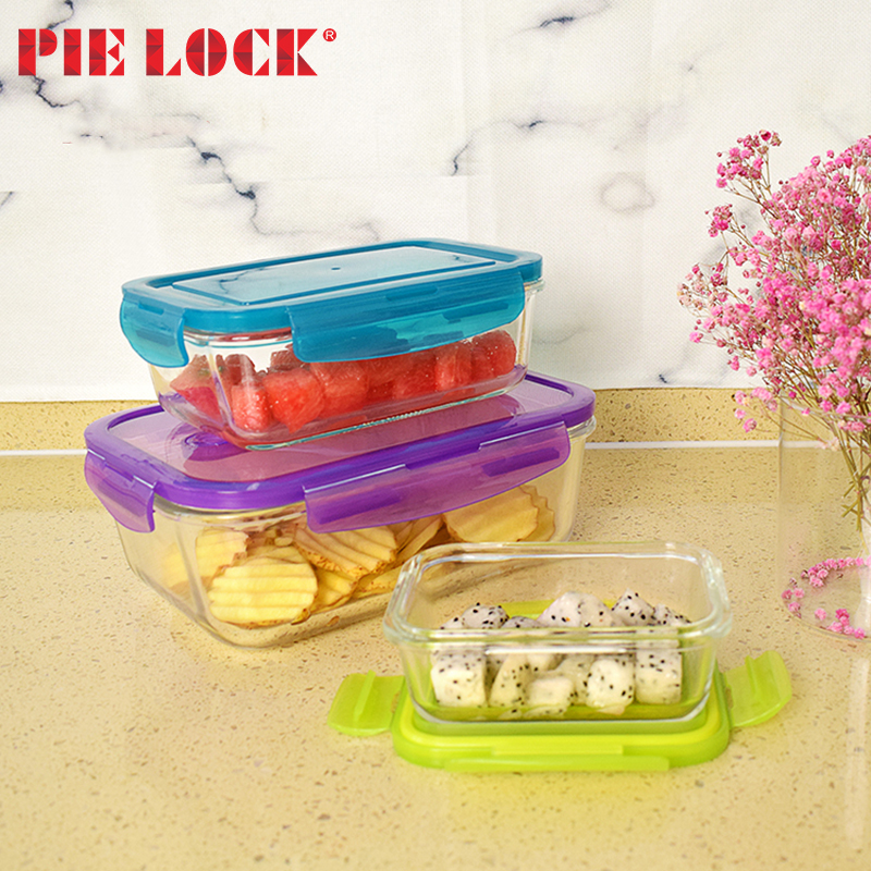 Microwave Safe Glass School Lunch Food Box