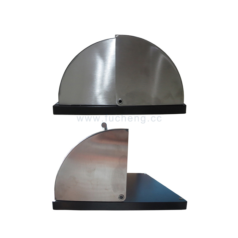 Roll top stainless steel bread box
