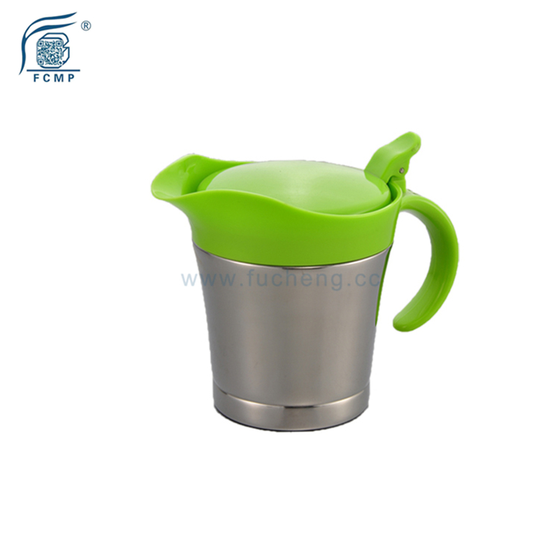 Stainless Steel Gravy and Sauce Boat with Spout & Lid