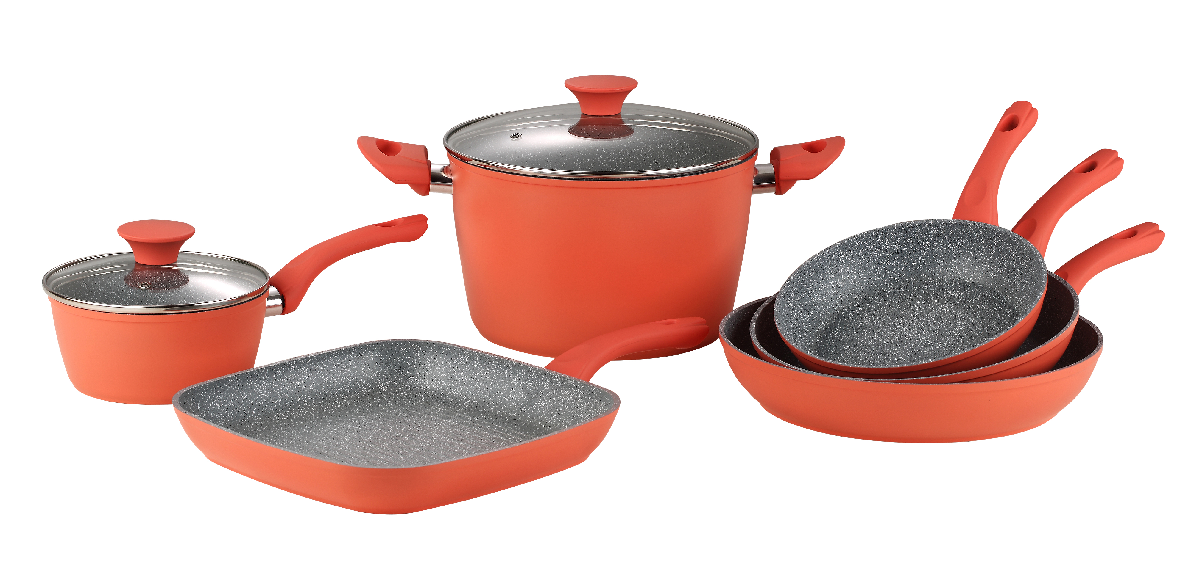 8-Piece Forged Aluminum Cookware Set