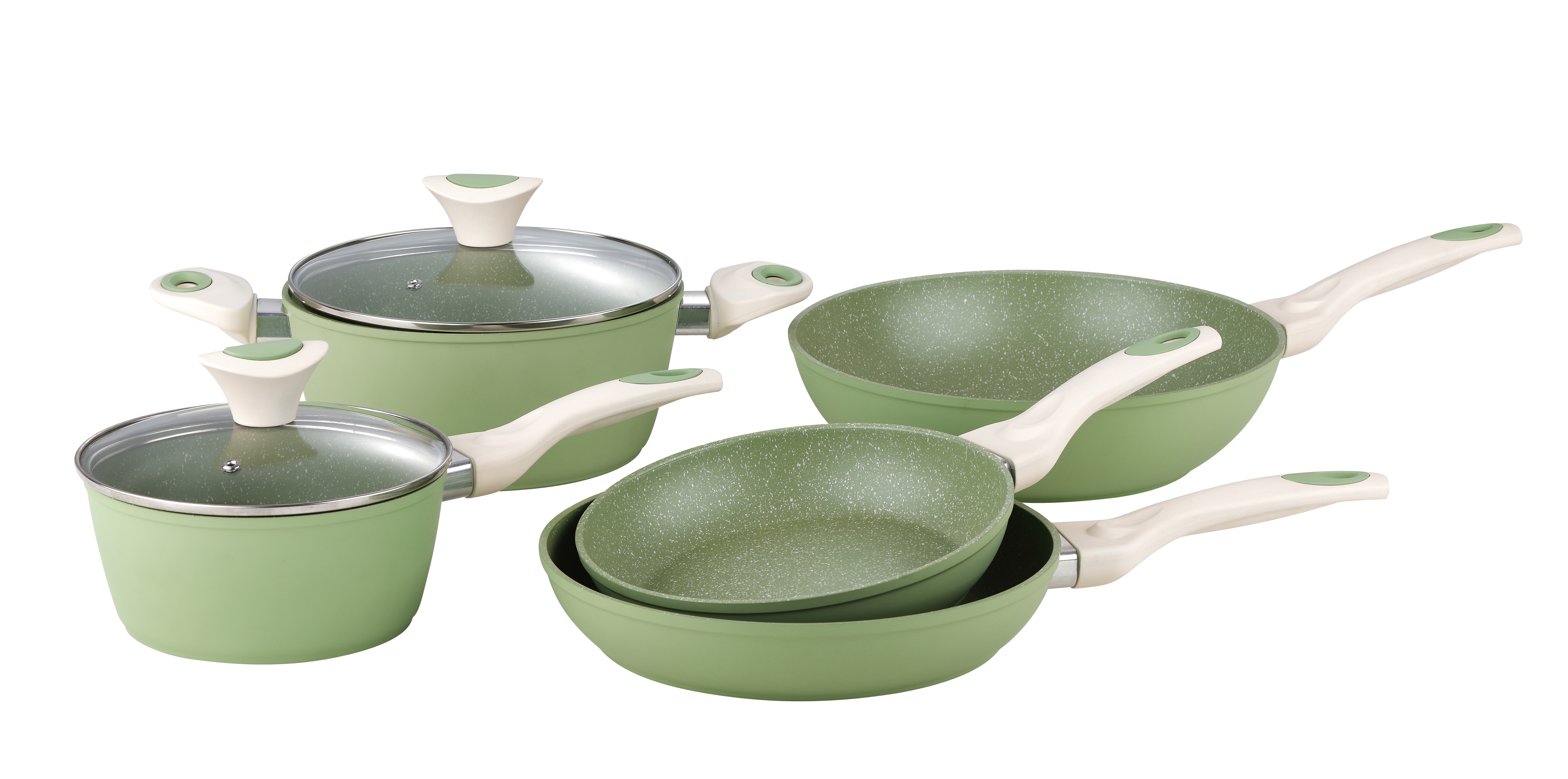 7-Piece Forged Marble Non-Stick Cookware Set