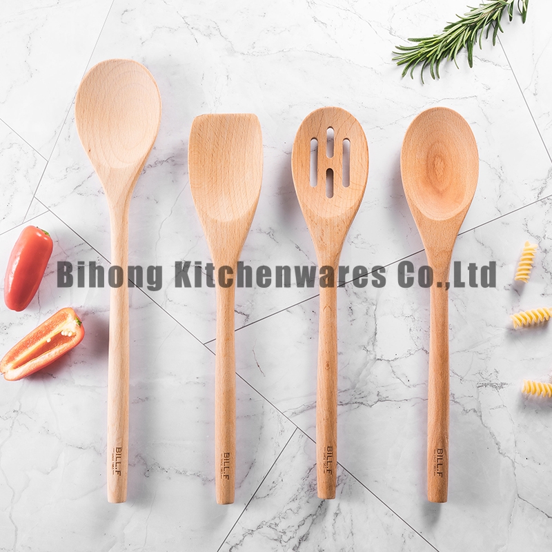 S/4 Beech Wood Utensils