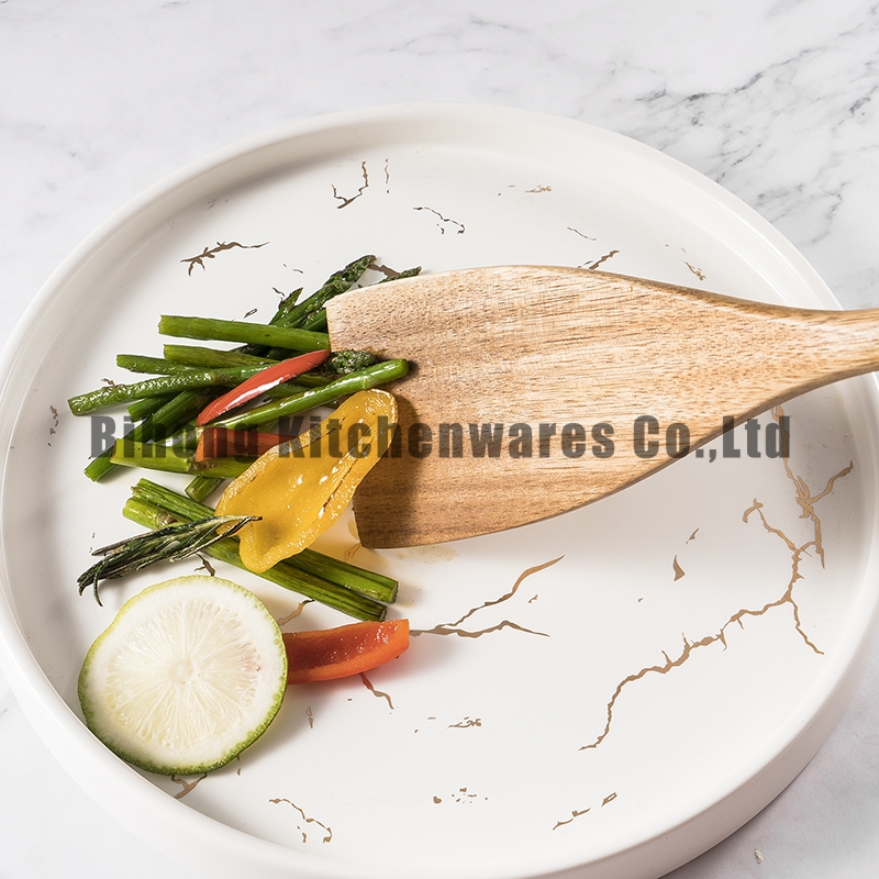 Wooden Turner with Classical Stainless Steel Handle
