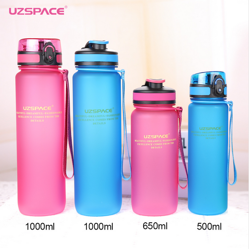 UZSPACE 500ml Tritan BPA-Free Plastic Water Bottle