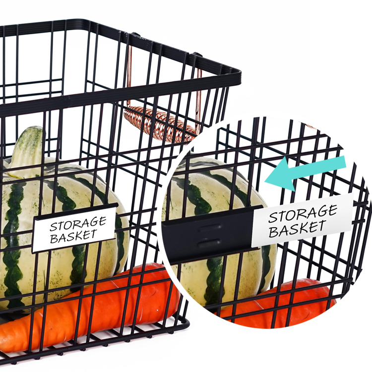 Woven Steel Storage Basket for Closets, Pantry, Kitchen, Garage, Bathroom