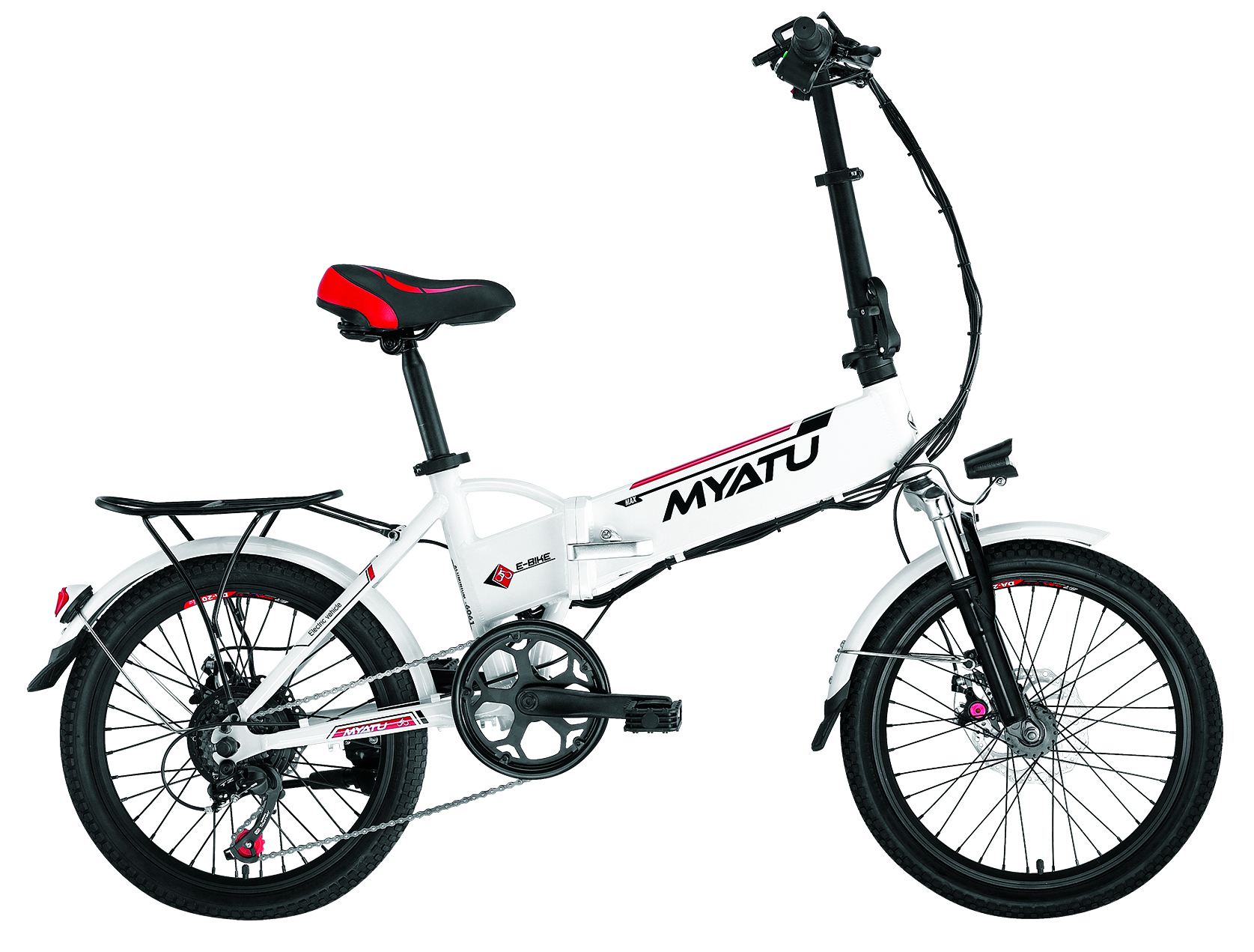 20 Inch Electric Folding Mountain Bike with Hidden Battery