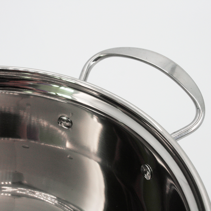 Stainless Steel Pot with Steaming Grid