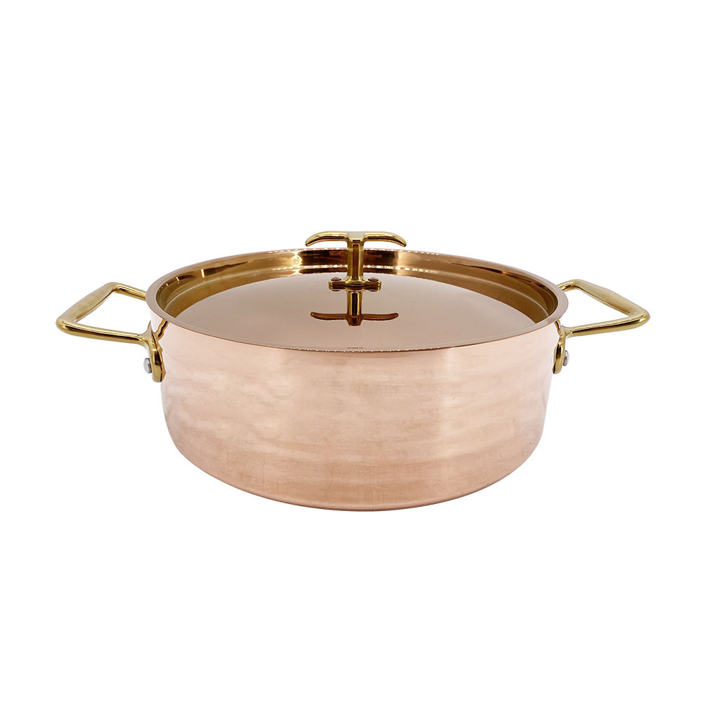3-Layer Copper Sauce Pans with Cover
