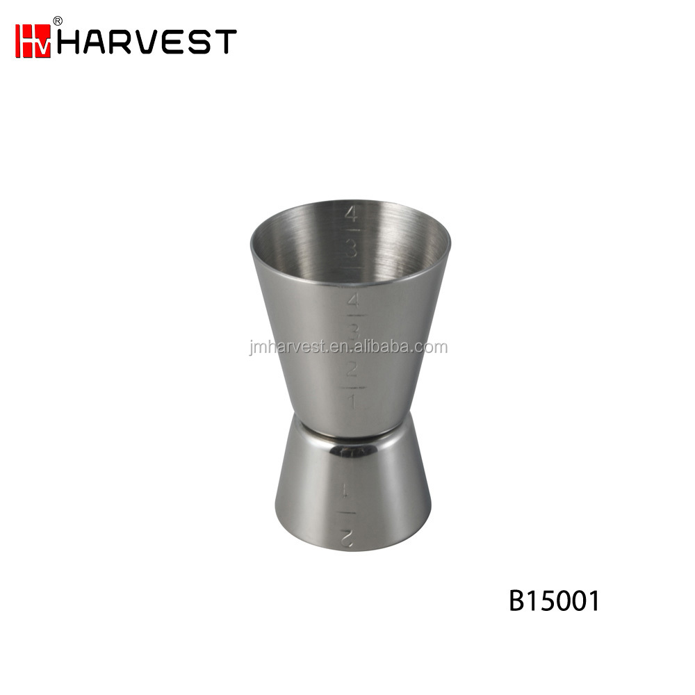Stainless Steel Bar Jiggers with Scales