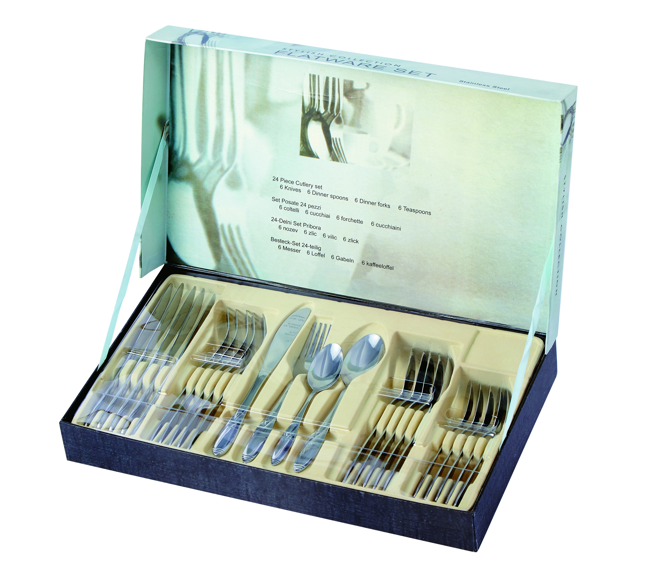 Stainless Steel Cutlery Set in Paper Box