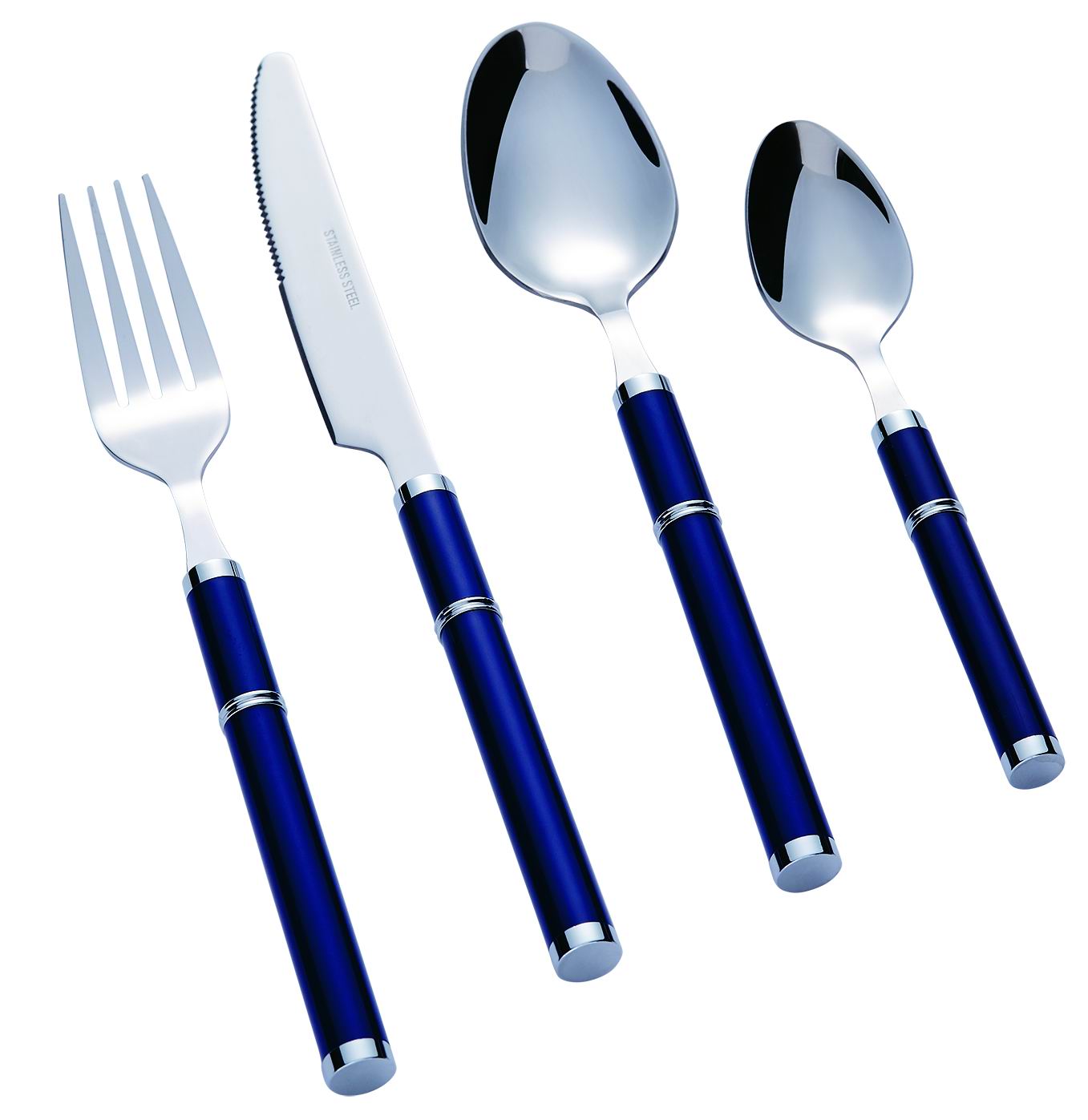 Stainless Steel Cutlery Set with Plastic Handle
