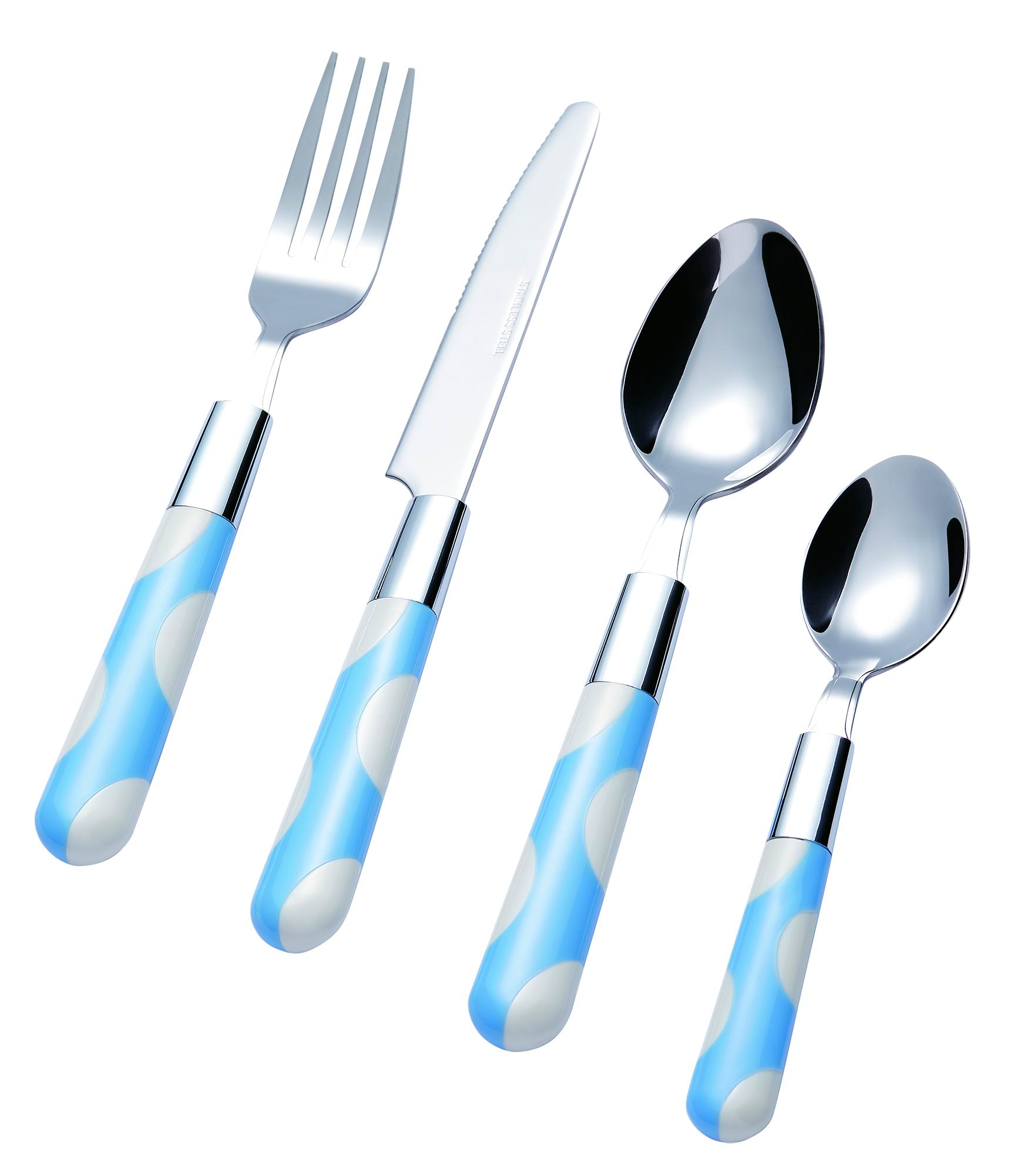 Stainless Steel Cutlery Set with Plastic Handle