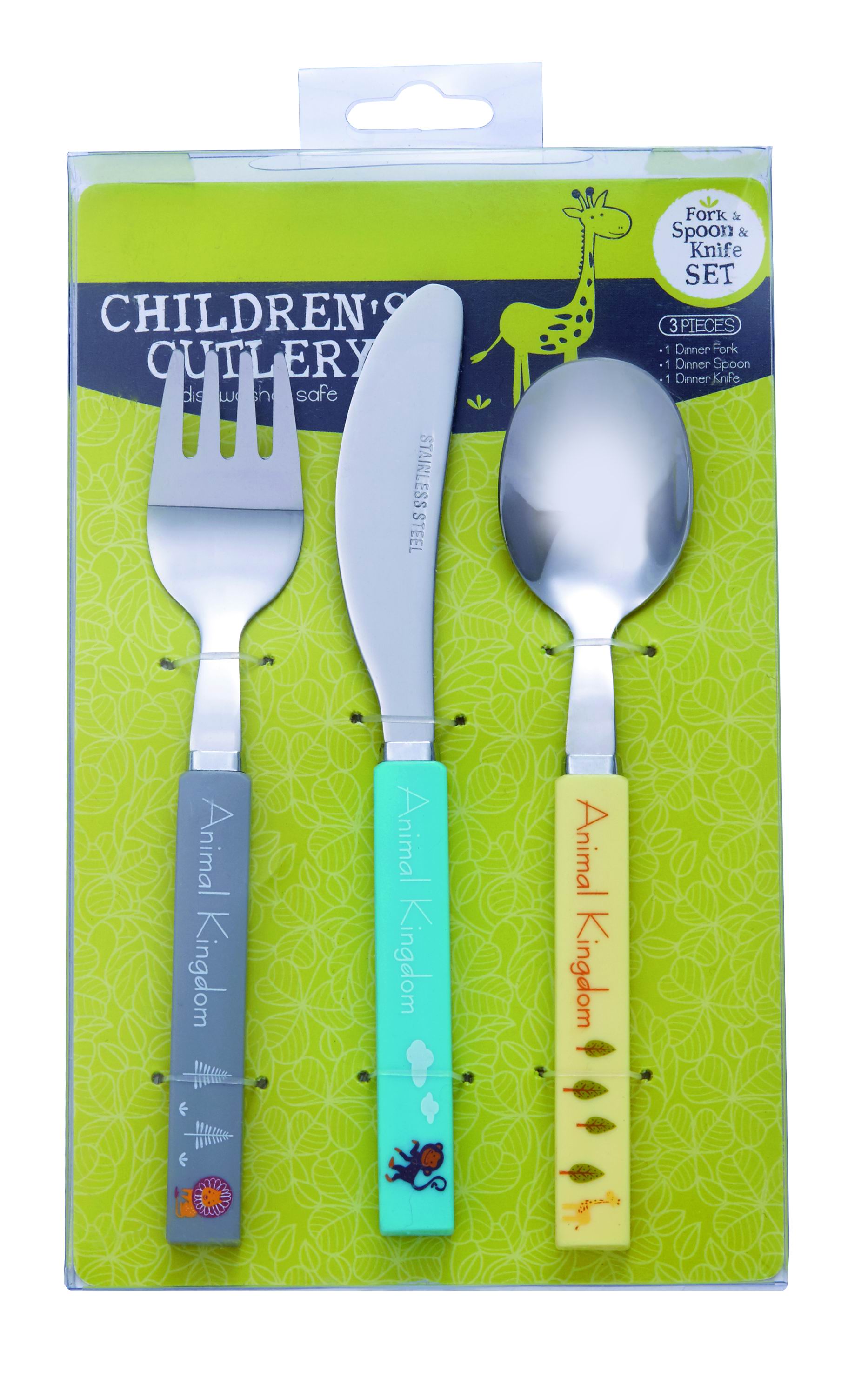 Stainless Steel Cutlery Set with Back Card and PVC Box