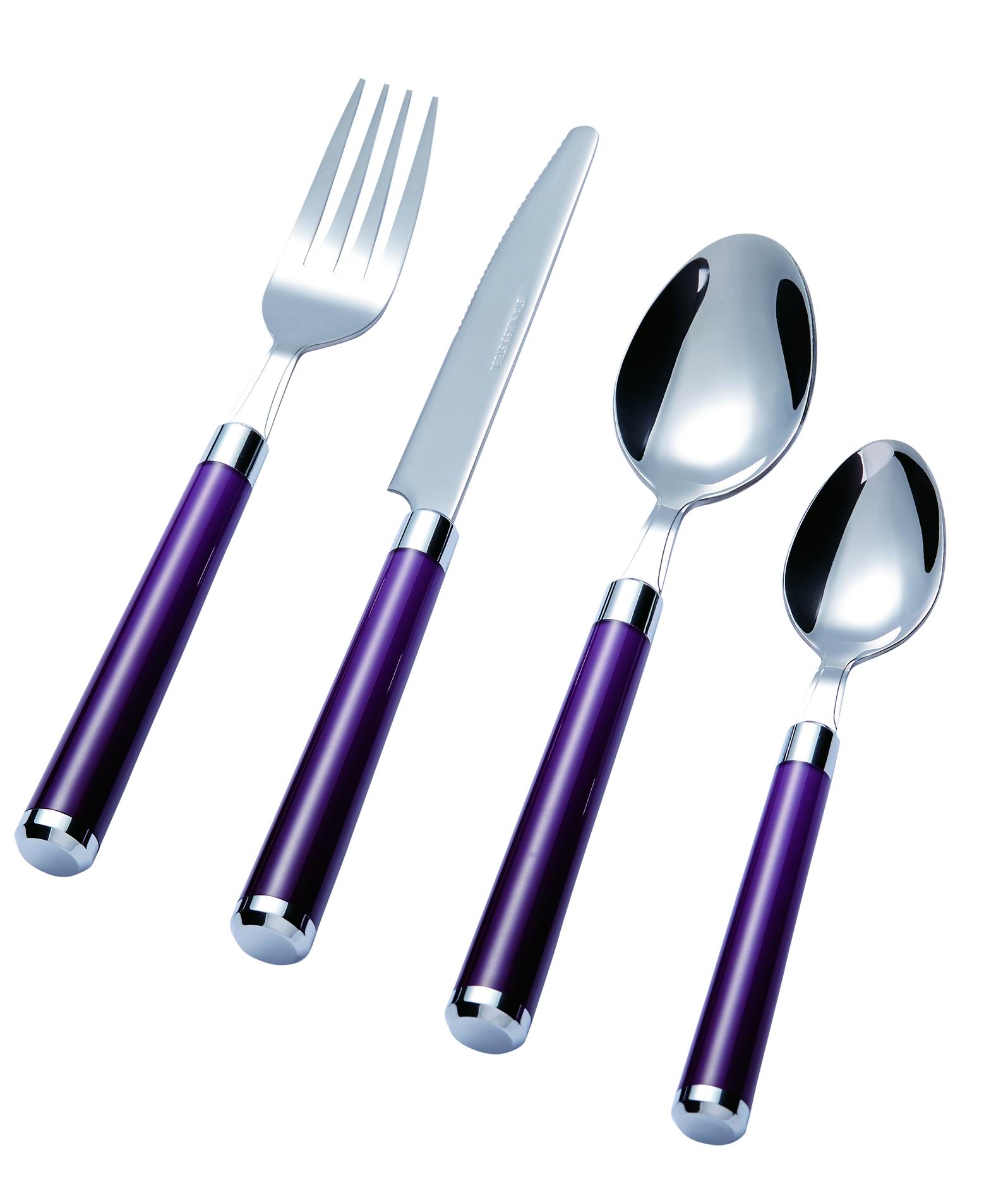 Stainless Steel Cutlery Set with Plastic Handle