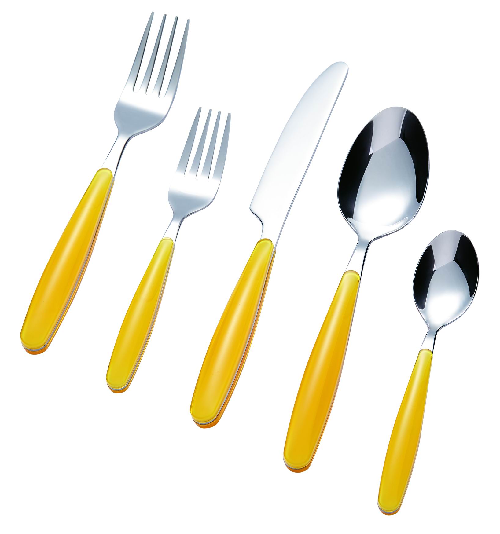 Stainless Steel Cutlery Set with Plastic Handle