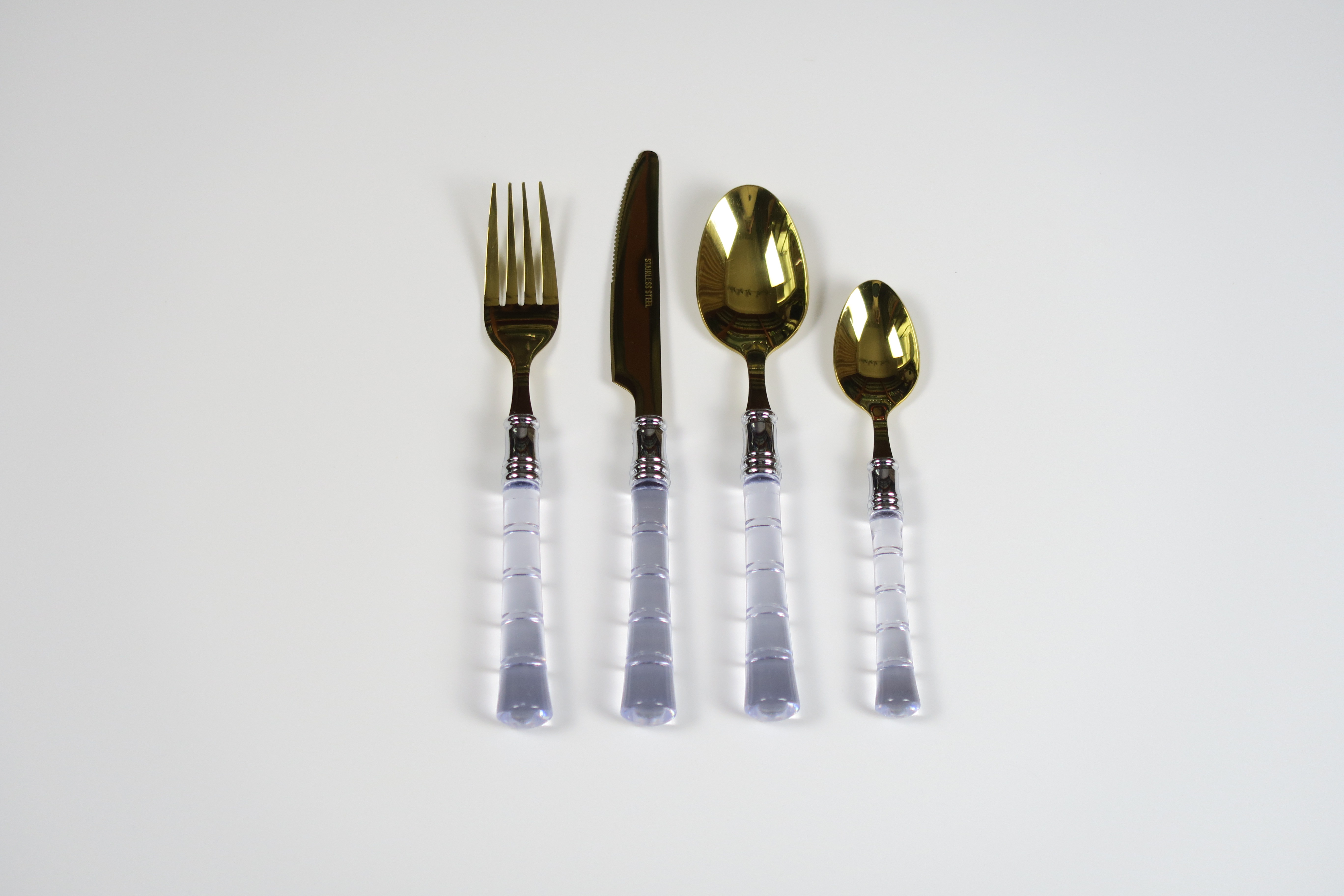 Stainless Steel Cutlery Set with Plastic Handle