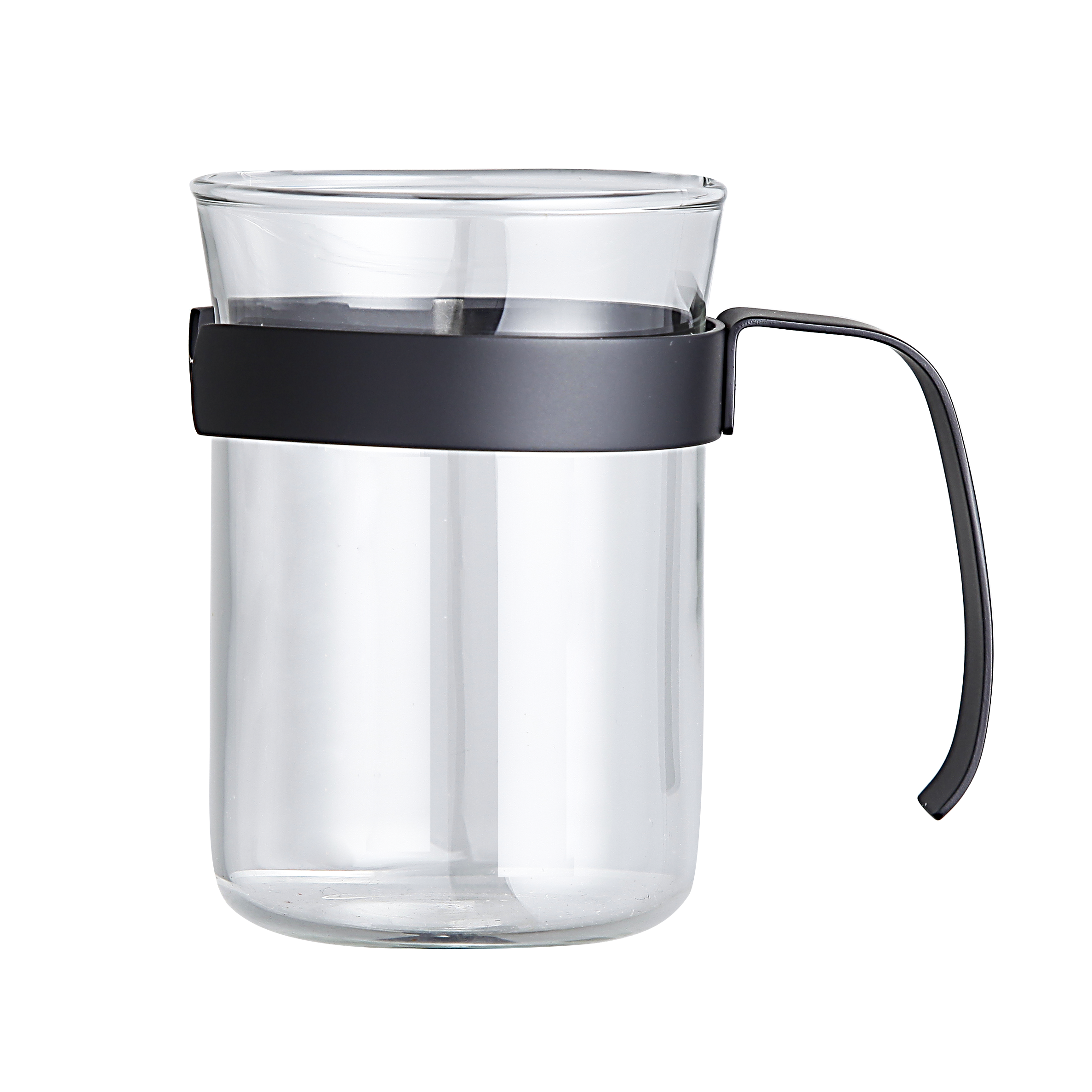 Borosilicate Glass Tea Cup with Stainless Steel Handle