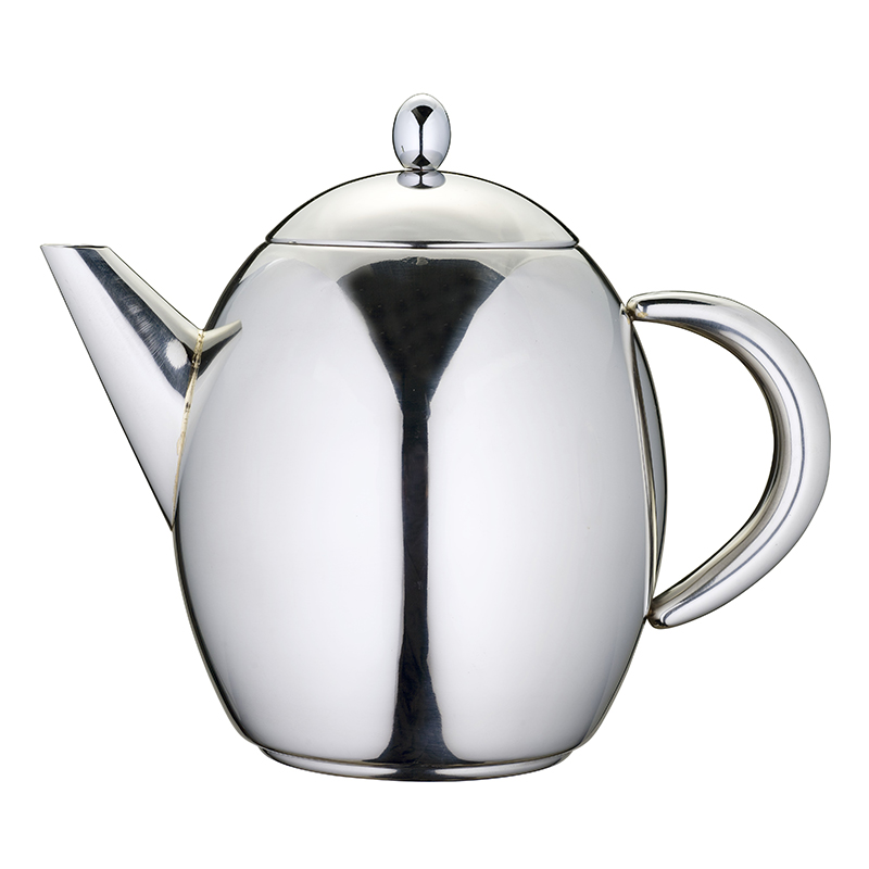 Stainless Steel Single Wall Insulated Thermal Tea Maker Teapot with Removable Infuser