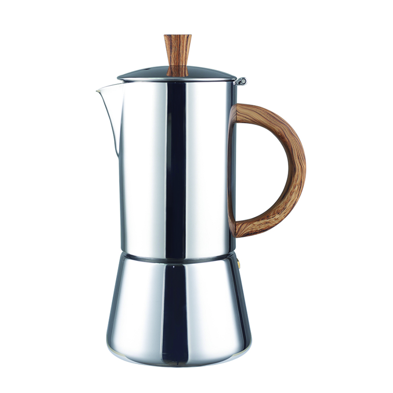 Stainless Steel Stovetop Espresso Maker Moka Pot for All Stoves